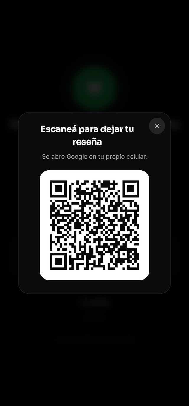 Código QR para abrir Google desde el celular del cliente